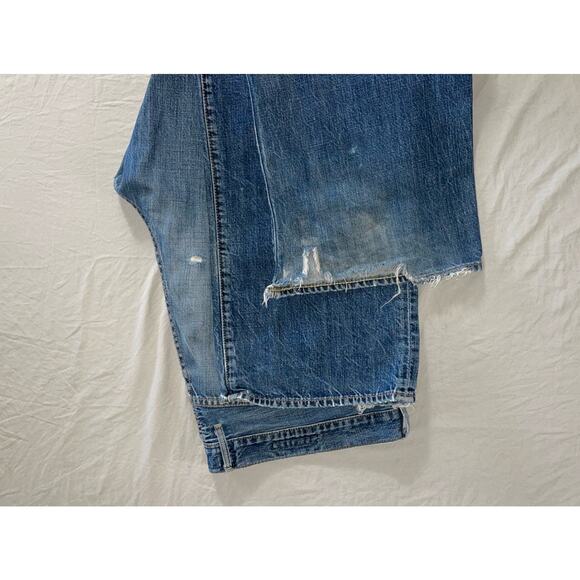 Lucky Brand Vintage Straight USA Made 100% Cotton Denim Jeans. 38X33, Runs Big. - Picture 3 of 9